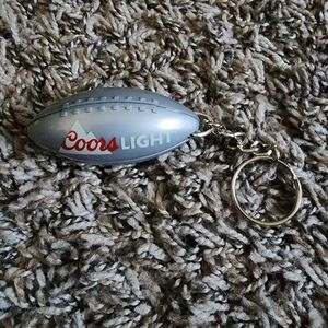 Coors Light Football Keychain Bottle Opener